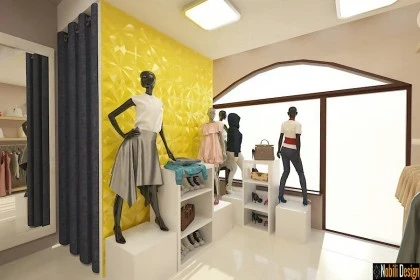Interior design concept for a clothes shop in Birmingham